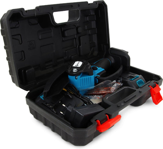  NovarGarden® Mini Kettingzaag NG1 - Met 2x Accu - Takkenzaag - Snoeizaag - Electrisch - Handzaag - Boomzaag - 21V