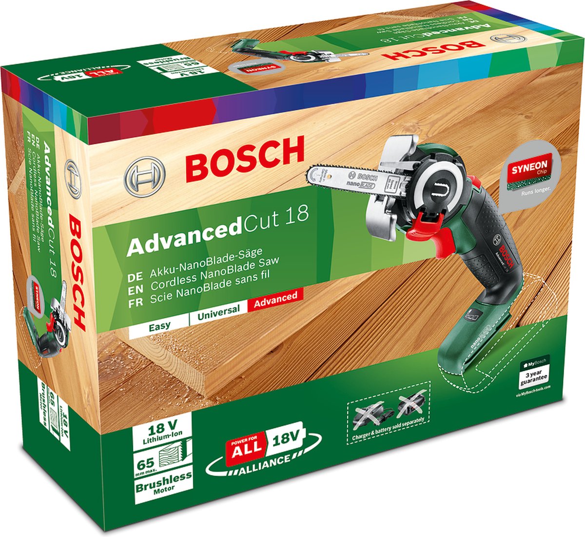  Bosch Advancedcut 18 Minikettingzaag - Zonder 18 V Accu En Lader