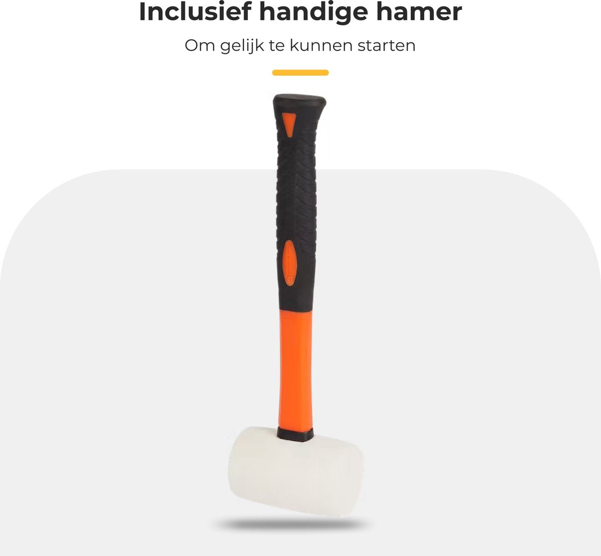  Maatworkz - Houtklover + Hamer - Houtsplijter - Houtkliever - Houtklover Voor Aanmaakhout - Gietijzer - Zwart