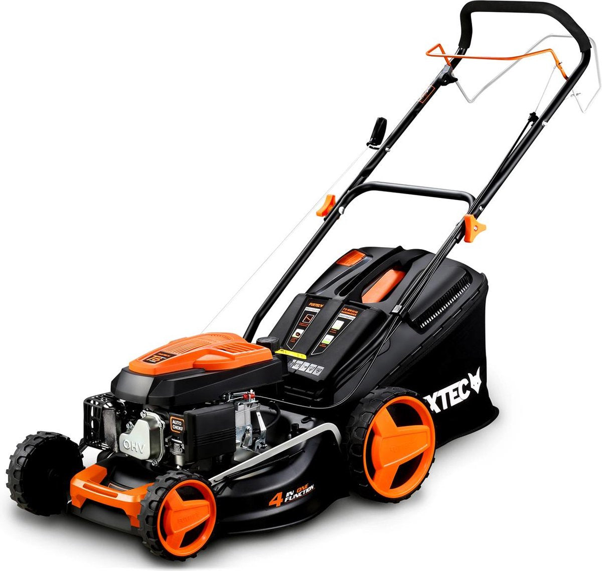  FUXTEC Grasmaaier Benzine - 46cm - Zelfrijdend / Zelftrekkend / Achterwielaandrijving - Mulchfunctie - Opvangbak 50L - FX-RM4646