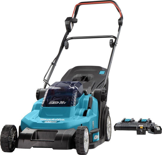  Makita - DLM432PT2 - 2x 18V - Accu - Grasmaaier - Set - 2x 5.0 Ah - Duolader