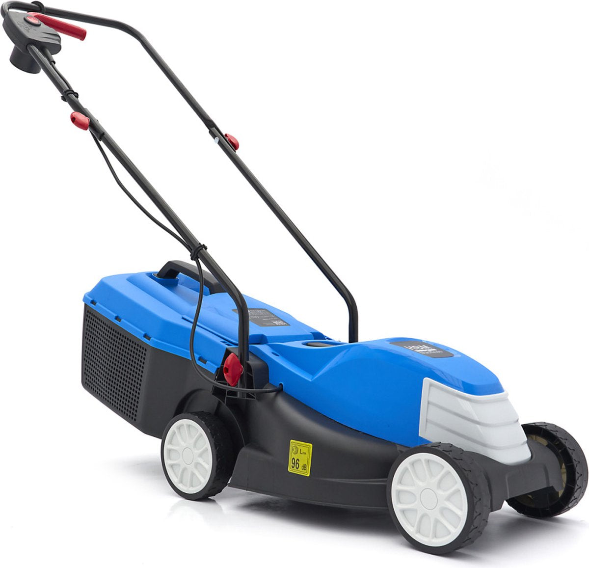 Merkloos 1300W Electrische Grasmaaier / Gazonmaaier 32 Cm Snijhoogtes 25-45-65 Mm 25 Liter Opvangbak