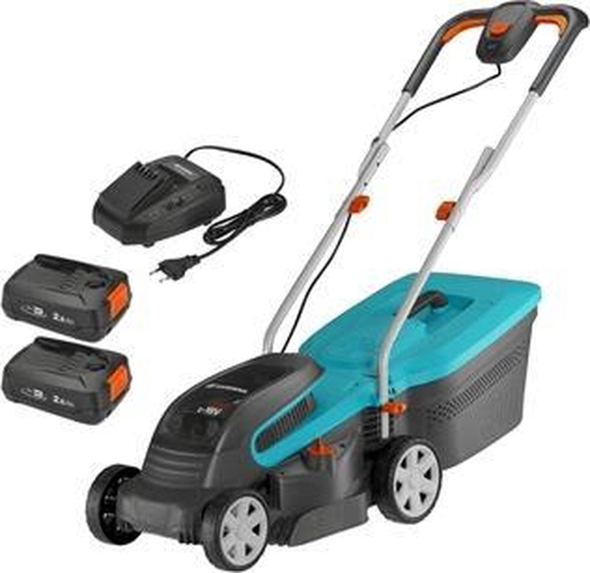  GARDENA - PowerMax 32/36V P4A Ready To Use Set - Grasmaaier (gemotoriseerd) - Maaihoogte 60mm - Snijbreedte 32 Cm