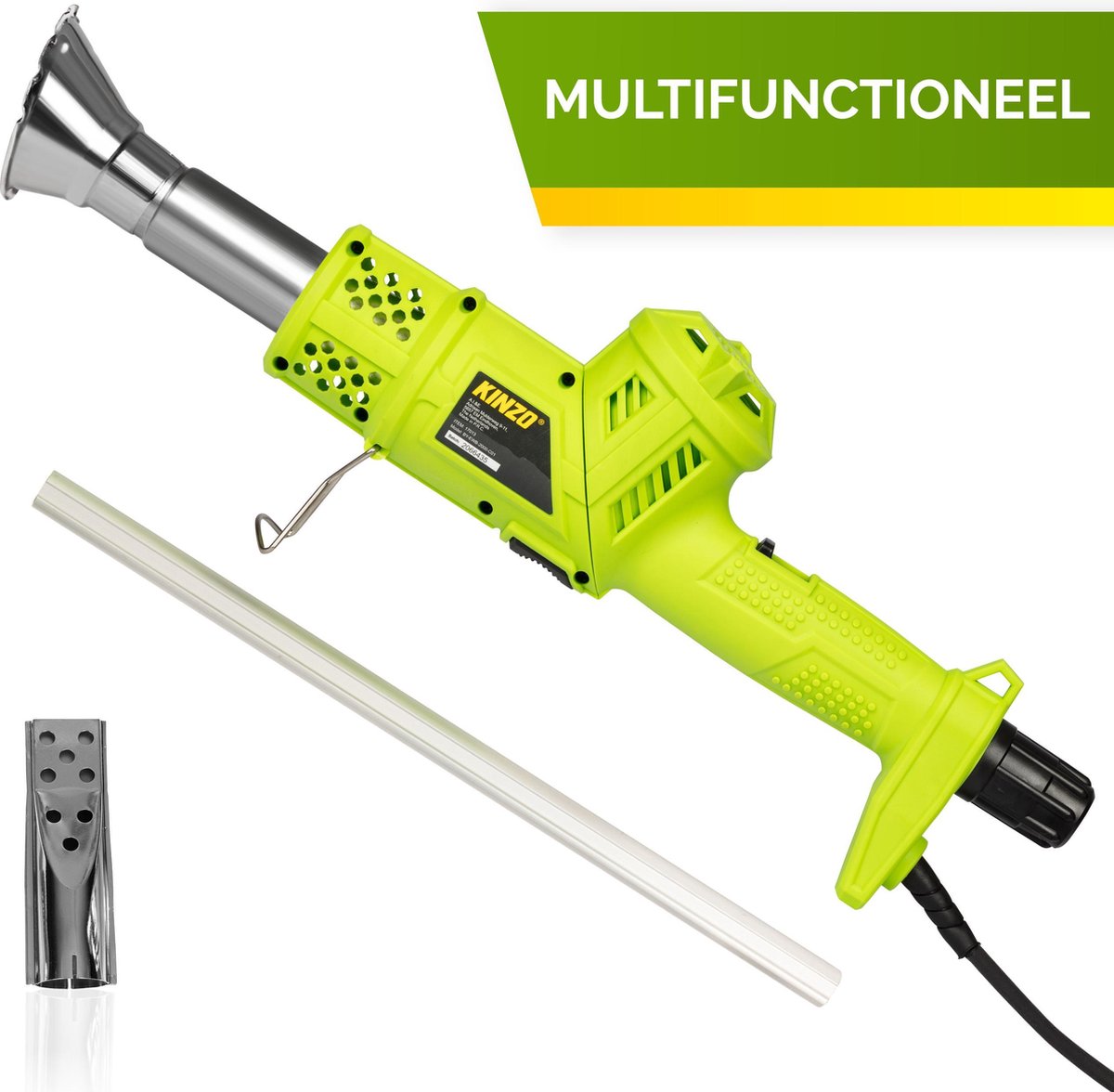  Kinzo Garden Onkruidbrander - 2000W - Tot 650°C - Multifunctioneel - Elektrisch - Milieuvriendelijk