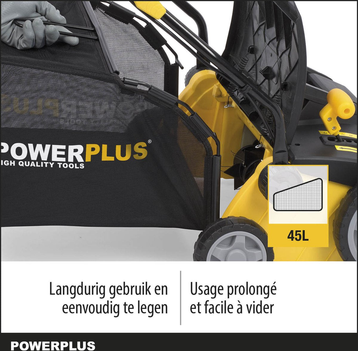  Powerplus POWXG7516 Elektrische Verticuteermachine - Mos Verwijderaar - 1800W - 360mm Maaibreedte- 45L Opvangbak - Incl. Gazonbeluchter/grasbeluchter