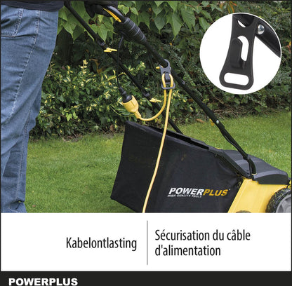  Powerplus POWXG7513 Elektrische Verticuteermachine - Mos Verwijderaar - 1400W - 320mm Maaibreedte - 45L Opvangbak - Incl. Gazonbeluchter/grasbeluchter