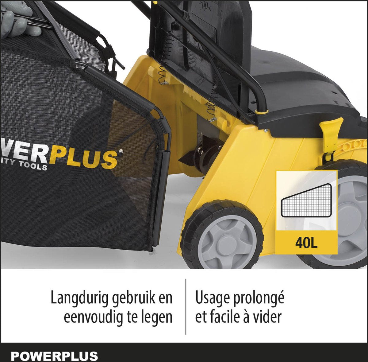  Powerplus POWXG7513 Elektrische Verticuteermachine - Mos Verwijderaar - 1400W - 320mm Maaibreedte - 45L Opvangbak - Incl. Gazonbeluchter/grasbeluchter