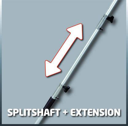 Einhell Telescoop Heggenschaar GC-HH 9048 (900 W - Snijkop Kantelbaar - Metalen Tandwielaandrijving - Telescopische Geleidesteel 50 Cm Verlengbaar - Extra Verstelbare Handgreep - Inclusief Draagriem)