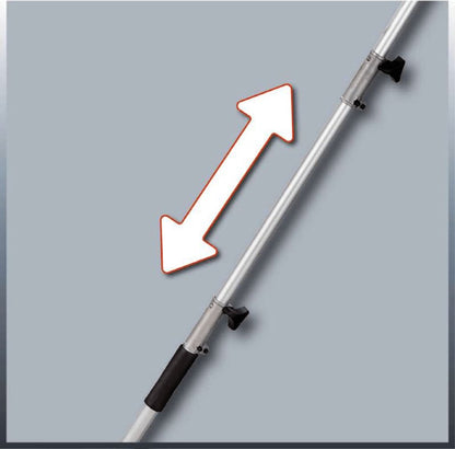  Einhell Telescoop Heggenschaar GC-HH 9048 (900 W - Snijkop Kantelbaar - Metalen Tandwielaandrijving - Telescopische Geleidesteel 50 Cm Verlengbaar - Extra Verstelbare Handgreep - Inclusief Draagriem)