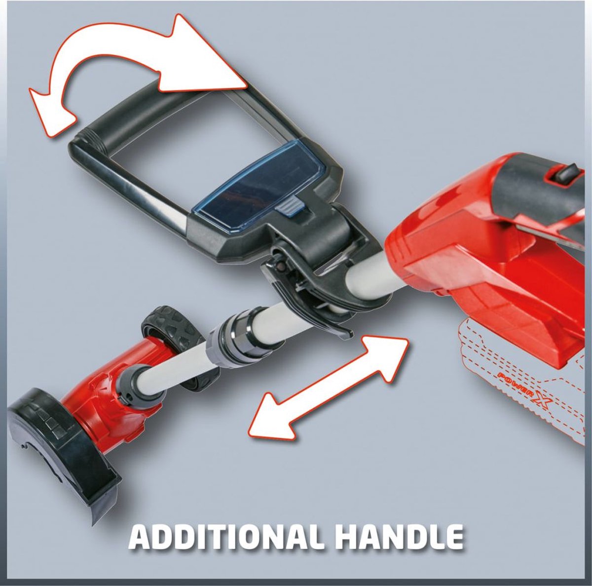  Einhell Accu Voegenreiniger GE-CC 18 Li-Solo Power X-Change (Li-Ion - 18 V - 1200 T/min - Borsteldiameter 10 Cm - Incl. Staal- En Nylonborstel - Zonder Accu En Lader)