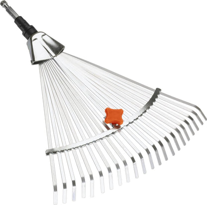  GARDENA Combisysteem Bladhark Hark - Werkbreedte Verstelbaar 30/50 Cm - Aanbevolen Steellengte 130 Cm