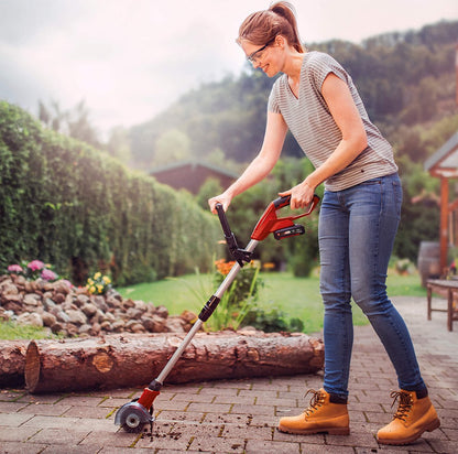  Einhell Accu Voegenreiniger GE-CC 18 Li-Solo Power X-Change (Li-Ion - 18 V - 1200 T/min - Borsteldiameter 10 Cm - Incl. Staal- En Nylonborstel - Zonder Accu En Lader)