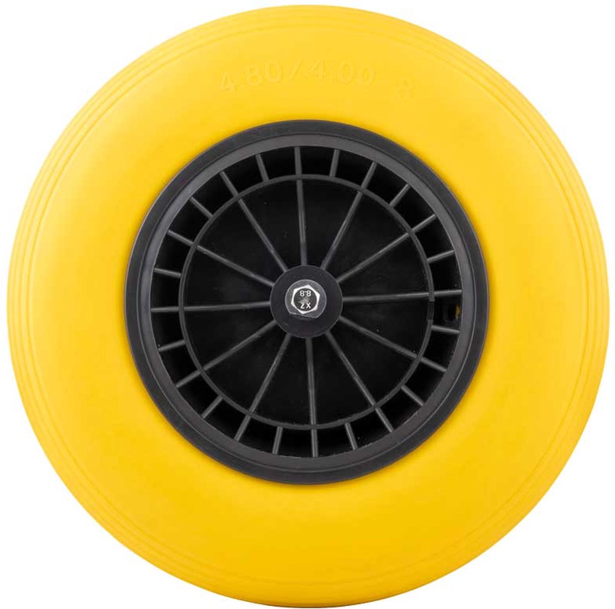  GARDENGEAR Kruiwagenwiel 4.00-8 Pu Plastic Geel