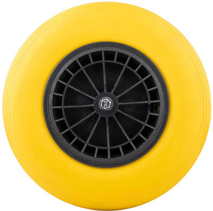  GARDENGEAR Kruiwagenwiel 4.00-8 Pu Plastic Geel