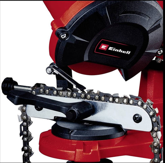  Einhell Kettingslijper GC-CS 85 E (85 W - 5500 /min - Slijphoekverstelling W. Schaal - Kettingspanner - Dieptebegrenzer Incl. Slijpschijf)