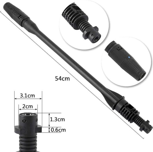 Merkloos 140 Bar Hogedrukspuitlans - Hogedrukreiniger Kärcher-opzetstuk - Verstelbare Sproeikop Voor Karcher Hogedrukreiniger - Accessoire Voor Karcher K1 K2 K3 K4 K5 K6 K7