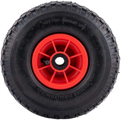 Benson Bolderkarwiel Steekwagenwiel Met Luchtband 3.00-4 | Asgatdiameter 20mm Rollager | Hoogte Wiel 26cm