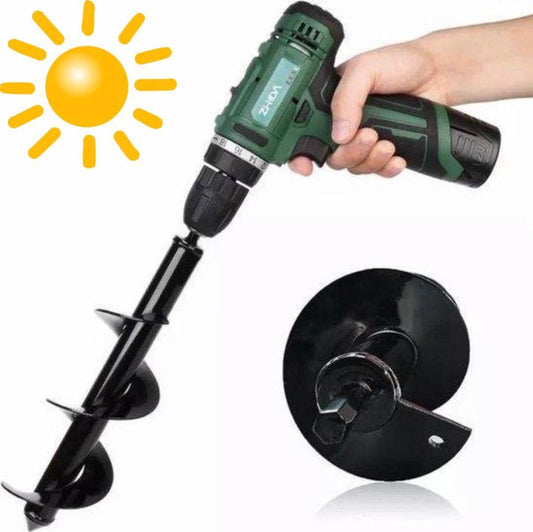  MaatWorkz - Grondboor - 25 CM - Boormachine - Bollenplanter - Moestuin - Palenboor - Boor - Tuin