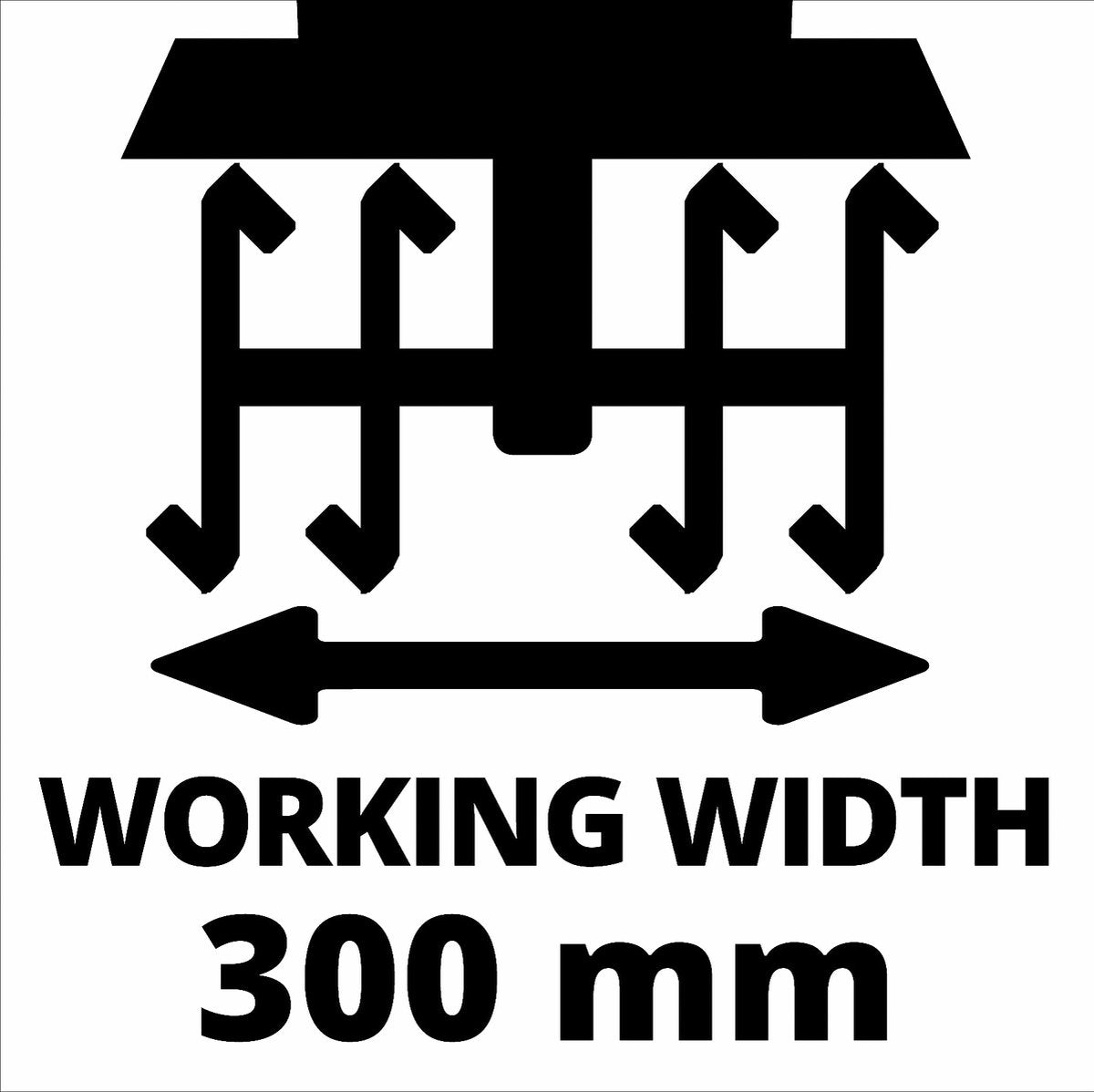  Einhell Accu Grondfrees GE-CR 30 Li-Solo Power X-Change (Li-Ion - 36 V - 30 Cm Werkbreedte - 20 Cm Werkdiepte - Robuuste Hakmessen - 2-punts Veiligheidsschakelaar - Zonder Accu En Lader)