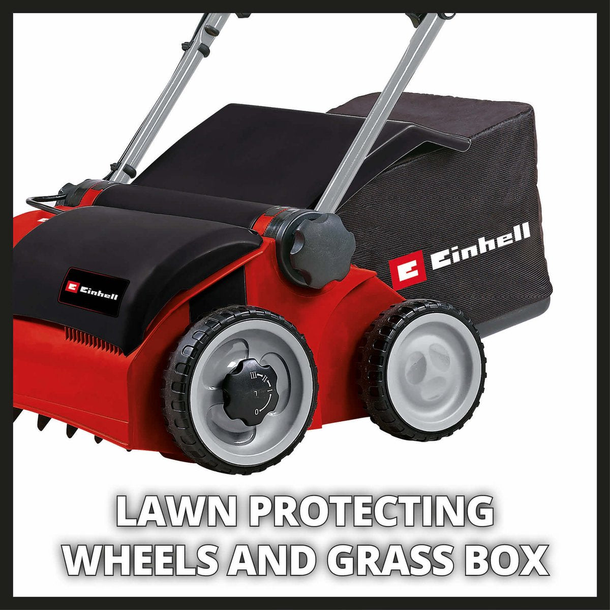  Einhell Verticuteerder En Beluchter RG-SA 1433 (1400 W - 33 Cm Werkbreedte - 3-voudige Hoogteverstelling - 28 L - Aanbevolen Voor Oppervlaktes Tot 400 M²)