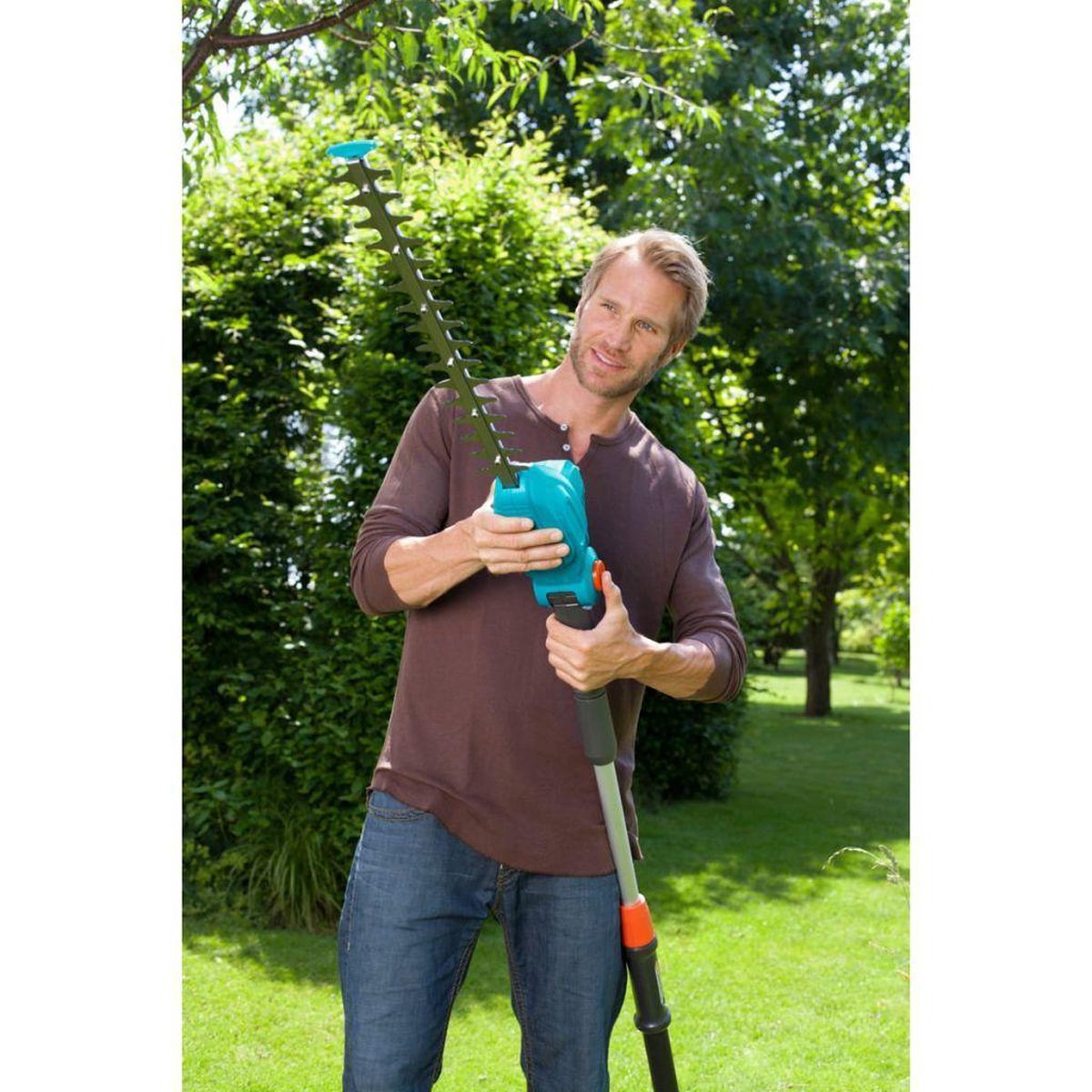  GARDENA - Telescopische THS 500/48 - Heggenschaar (gemotoriseerd) - 48 Cm Meslengte - 25 Mm Tandmes Opening