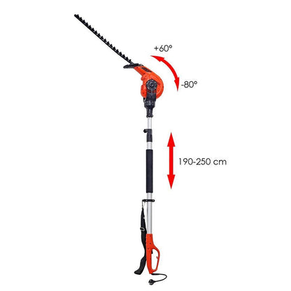  Kibani Elektrische Heggenschaar XXL – 450W – 49 Cm Zwaardlengte – Telescopisch Van 190 Tot 250 Cm