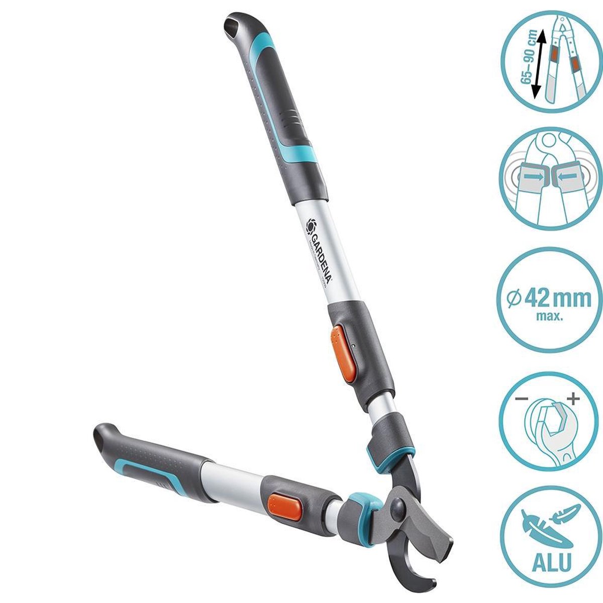  Gardena TeleCut Takkenschaar 650-900 B - Uitschuifbare Armen - Tot Max 90 Cm