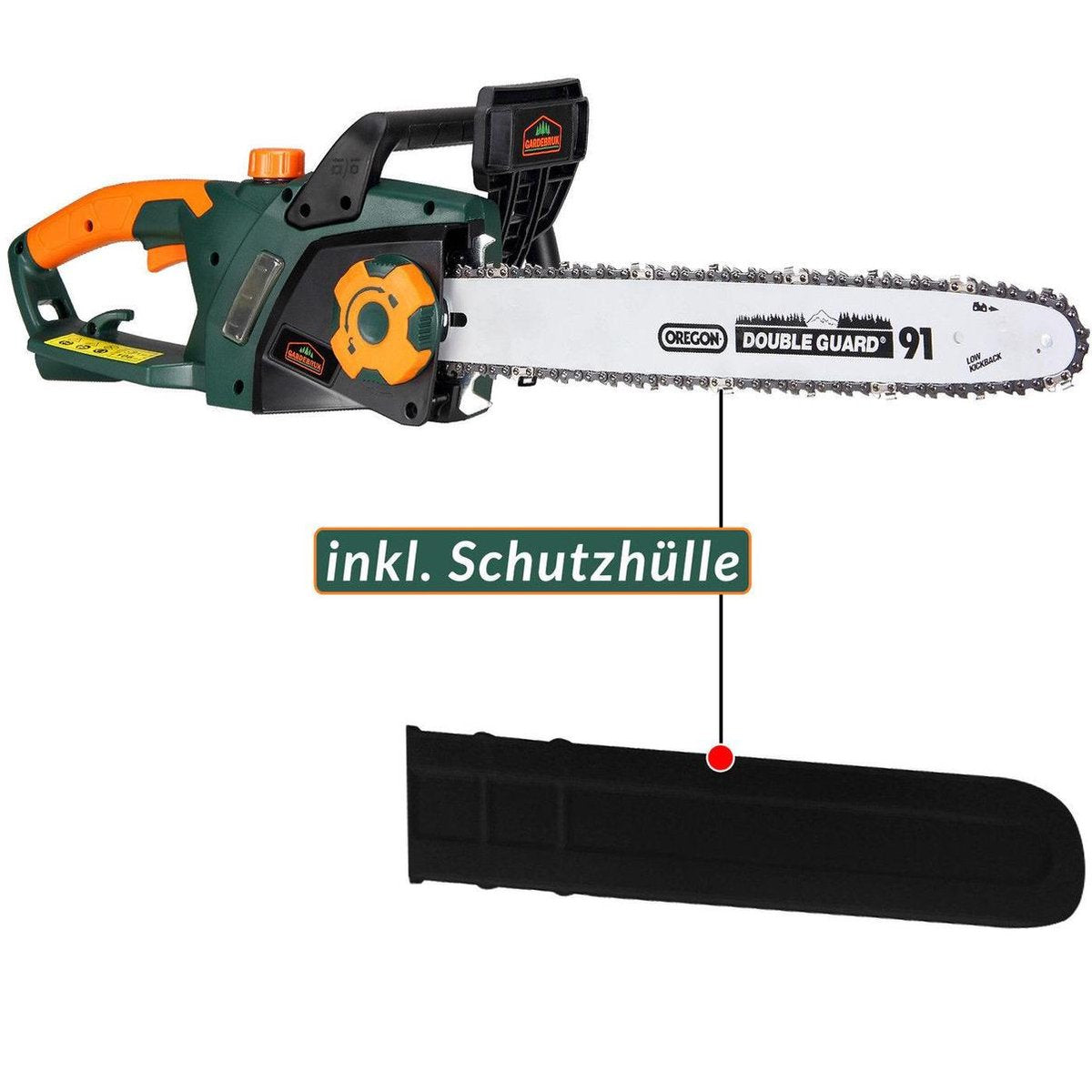 Merkloos Gardebruk Elektrische Kettingzaag 2800 Watt - 46cm Snijlengte