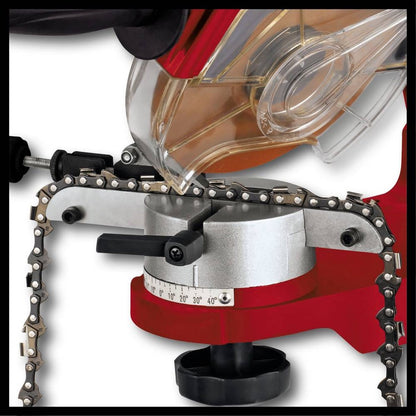  Einhell Kettingslijper GC-CS 235 E (235 W - 3.000 /min - Kettingspanner - Slijpschijf - Verlichting - Draaibare Slijpkop - Dieptebegrenzer) Slijpkop - Dieptebegrenzer)