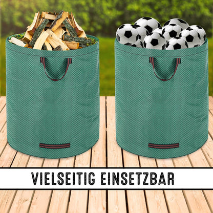  Gardebruk Tuinafvalzak - 2 Stuks 280L – 77x67cm/Opvouwbaar - Groen