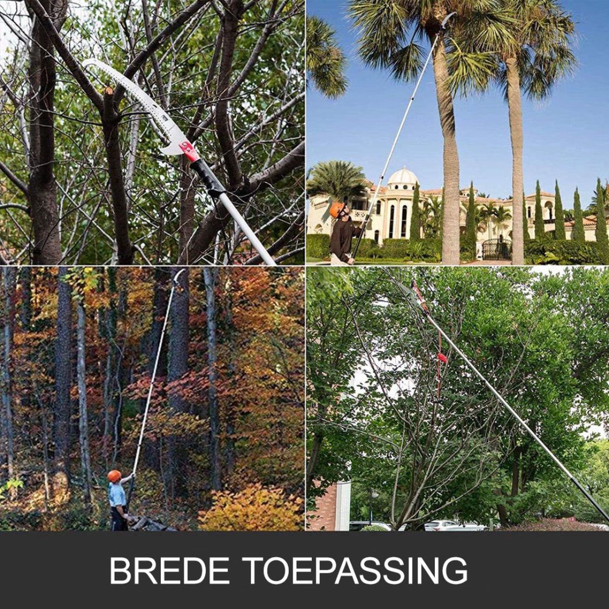  Bolture Boomzaag Telescopisch - Houtzaag Electrisch - Hoogsnoeier - Elektrische Takkenzaag - Stokzaag - 180 - 730cm