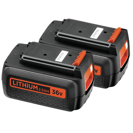 Black & Decker BLACK+DECKER CLM3825L2-QW Grasmaaier - 36V - 38cm - Incl. 2 Accu's &amp; Lader