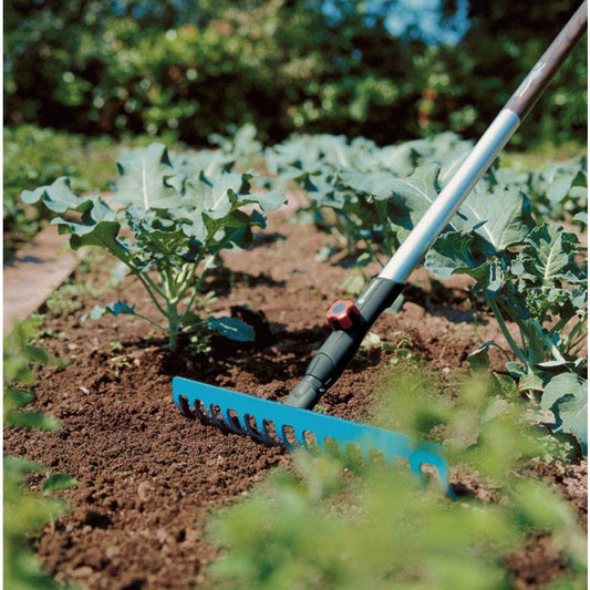  GARDENA Combisysteem Hark 14 Tands Hark - Werkbreedte 36 Cm - Aanbevolen Steellengte 150 Cm