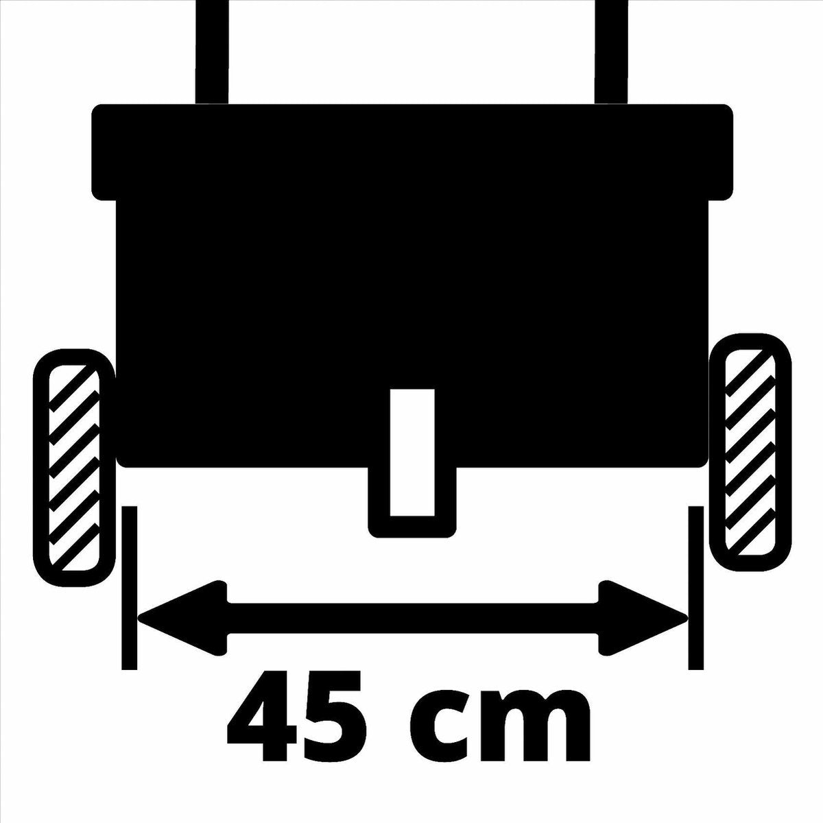  Einhell Strooiwagen GC-SR 12 (12 L - 45 Cm Strooibreedte - Dubbele Duwstang - Kliksluiting Aan Beide Zijden - Verstelhendel - Corrosiebestendige Rol - Behuizing Van Breukvast Kunststof)