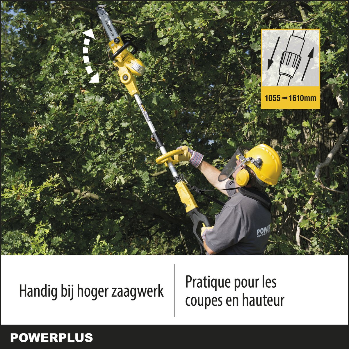  Powerplus POWXG1032 Elektrische Kettingzaag - 900W - Zwaardlengte 300mm - Automatische Kettingsmering - Incl. 1x Ketting En 1x Zwaard