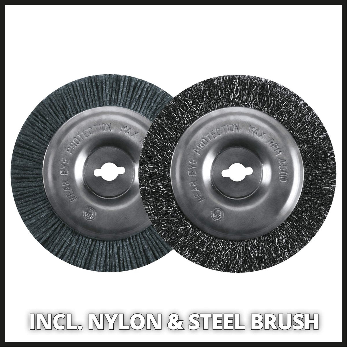  Einhell Accu Voegenreiniger GE-CC 18 Li-Solo Power X-Change (Li-Ion - 18 V - 1200 T/min - Borsteldiameter 10 Cm - Incl. Staal- En Nylonborstel - Zonder Accu En Lader)