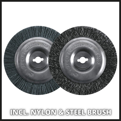  Einhell Accu Voegenreiniger GE-CC 18 Li-Solo Power X-Change (Li-Ion - 18 V - 1200 T/min - Borsteldiameter 10 Cm - Incl. Staal- En Nylonborstel - Zonder Accu En Lader)