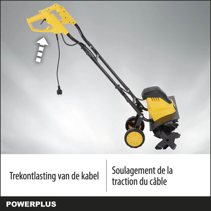  Powerplus POWXG72010 Tuinfrees - 1500W - Werkbreedte 450mm - Werkdiepte Max. 220mm - Incl. 6 Messen En Wielen