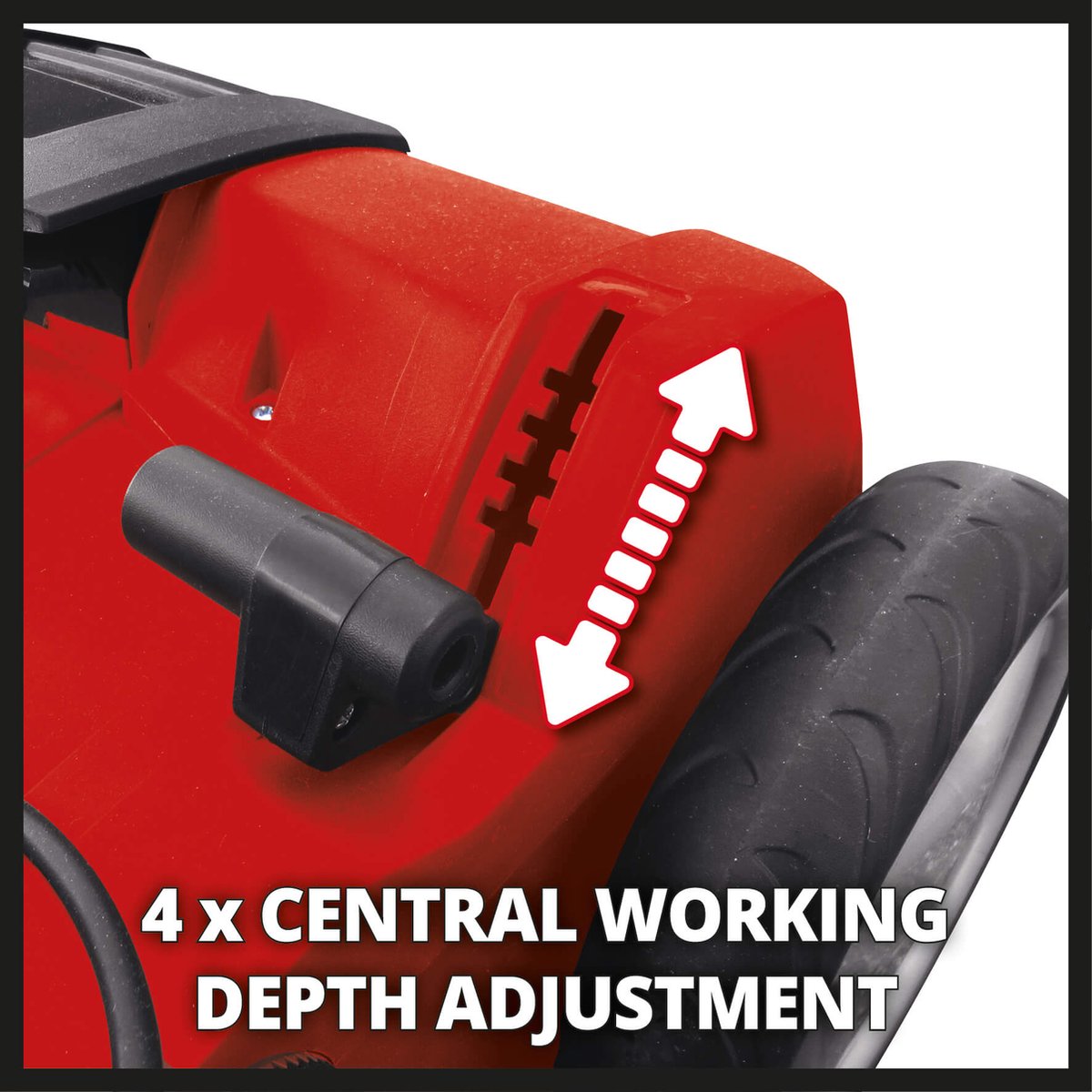  Einhell Verticuteerder En Beluchter GE-SA 1640 (1600 W - 40 Cm Werkbreedte - Tot 12 Mm Werkdiepte - In Hoogte Verstelbaar Stuur - Opvangzak 48 L - Incl. Beluchtingsrol)