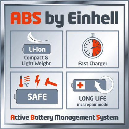  Einhell Accu Bladblazer GE-CL 18 Li E Kit (1x2,0Ah) Power X-Change (Li-Ion - 18 V - 12000 Min-1 - 210 Km/h Blaasluchtstroom - Incl. 2,0 Ah Accu En Lader)