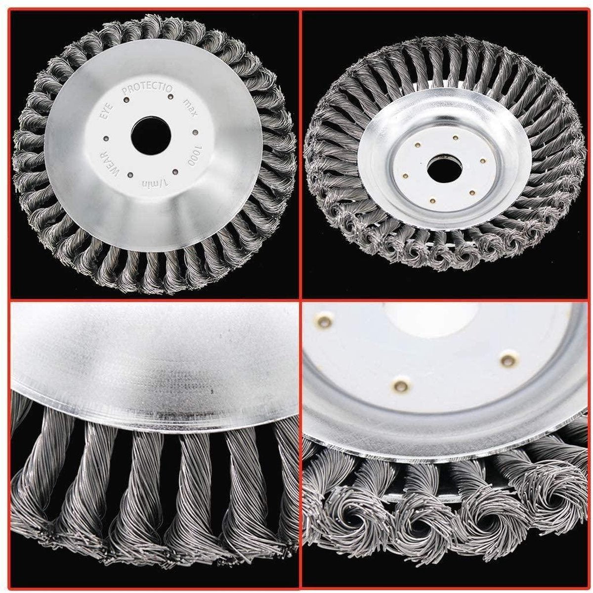  Onkruidborstel Voor Bosmaaier | 150mm /15 Cm Staalborstel Nieuw | Universele Onkruidborstel 150 Mm - Onkruidverwijderaar - Voegenborstel - Grastrimmer