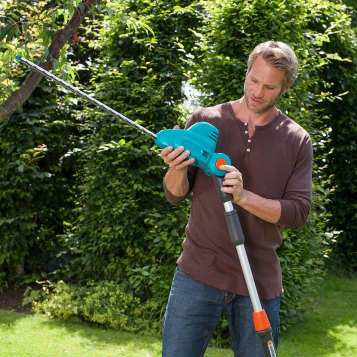  GARDENA - Telescopische THS 500/48 - Heggenschaar (gemotoriseerd) - 48 Cm Meslengte - 25 Mm Tandmes Opening