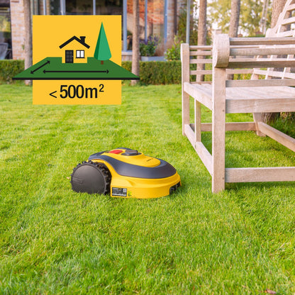  Powerplus POWXG6305 Robotmaaier - 18V - Voor Gazons Tot Ca. 500m² - Maaibreedte 180mm - Incl. Laadstation En Accessoires