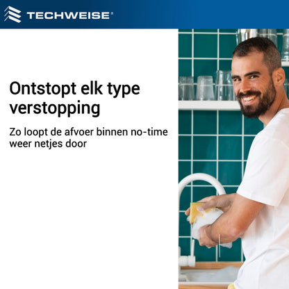  Techweise - Rioolslang Voor Kärcher K2 T/m K7 - 15M - Met Voorwaartse Hogedruksproeiers