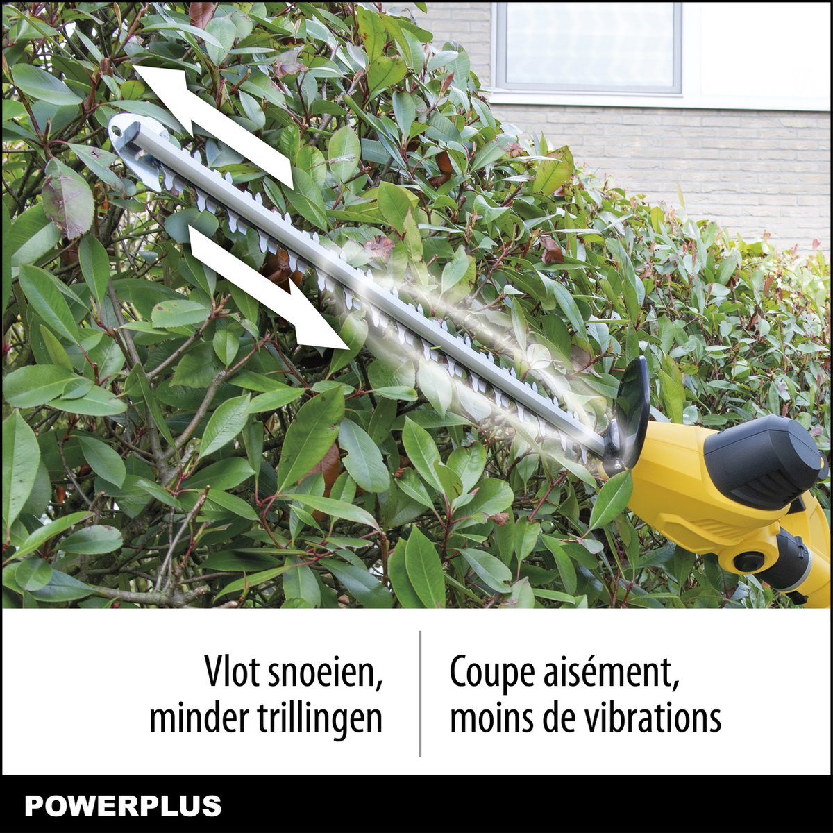  Powerplus POWXG2043 Elektrische Heggenschaar - 750W - Snoeien En Knippen - Zwaardlengte 570mm - Mesafstand 24mm - Telescopisch - Draaibaar Handvat - Haagschaar Voor Tuinonderhoud