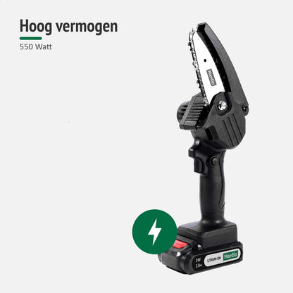  Mardin Mini Kettingzaag - Snoeizaag - Kettingzaag - Kettingzaag Electrisch Met 2 Accu - Inclusief Koffer - 1 Extra Accu - Zwart