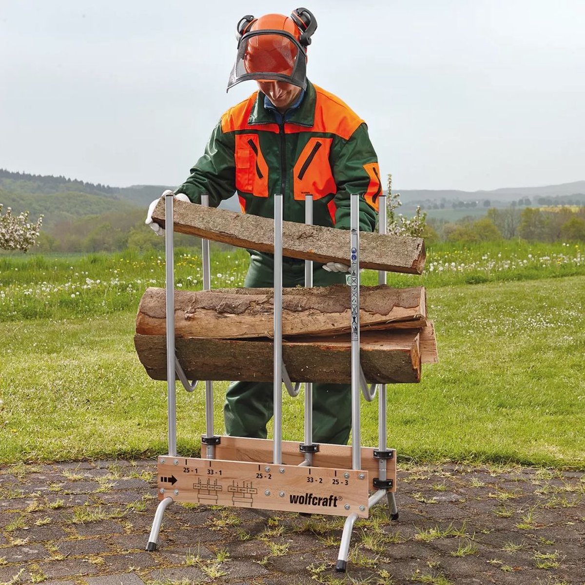  Wolfcraft - Professionele Zaagbok - Voor Kettingzaag - Hout - Opbouwbare, Stabiele Zaagbok Voor Brandhout - 5121000 - 10 JAAR GARANTIE