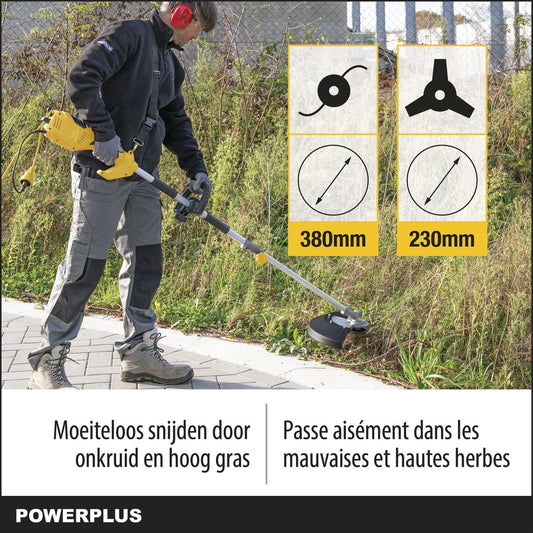  Powerplus POWXG30405 Bosmaaier 2-in-1 - 1000 W - Bosmaaier &amp; Grastrimmer