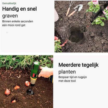  MaatWorkz - Grondboor - 25 CM - Boormachine - Bollenplanter - Moestuin - Palenboor - Boor - Tuin