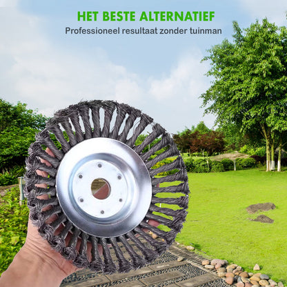 Merkloos SlimShop Onkruidborstel - Bosmaaier Grastrimmer - Onkruid - Onkruidkrabber - Voegenborstel - Onkruidverwijderaar - Max 10.000 Toerental P/m - 20CM